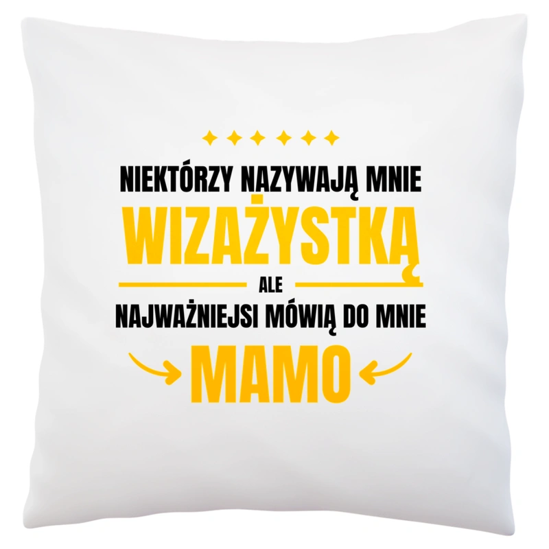 Mama Wizażystka - Poduszka Biała