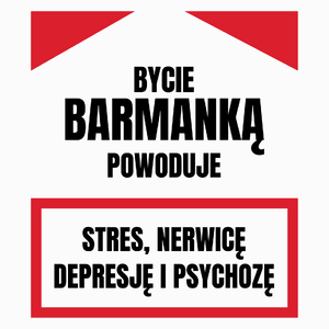 Bycie Barmanką - Poduszka Biała