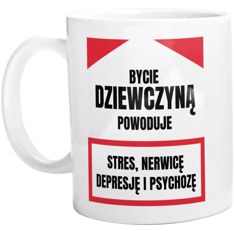 Bycie Dziewczyną - Kubek Biały