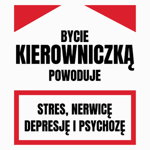 Bycie Kierowniczką - Poduszka Biała