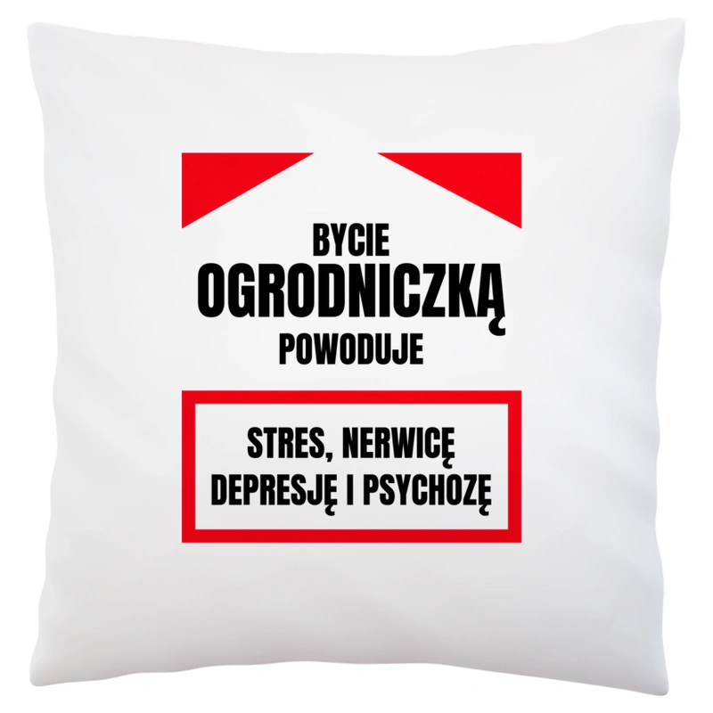 Bycie Ogrodniczką - Poduszka Biała