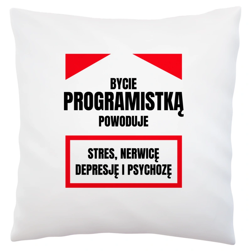 Bycie Programistką - Poduszka Biała