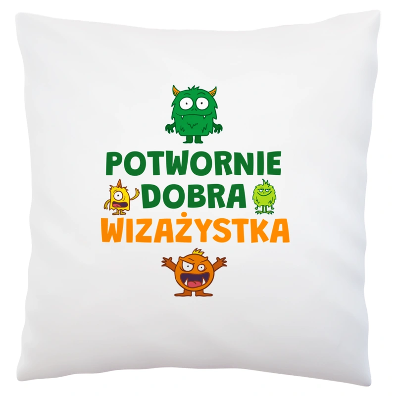 Potwornie Dobra Wizażystka - Poduszka Biała