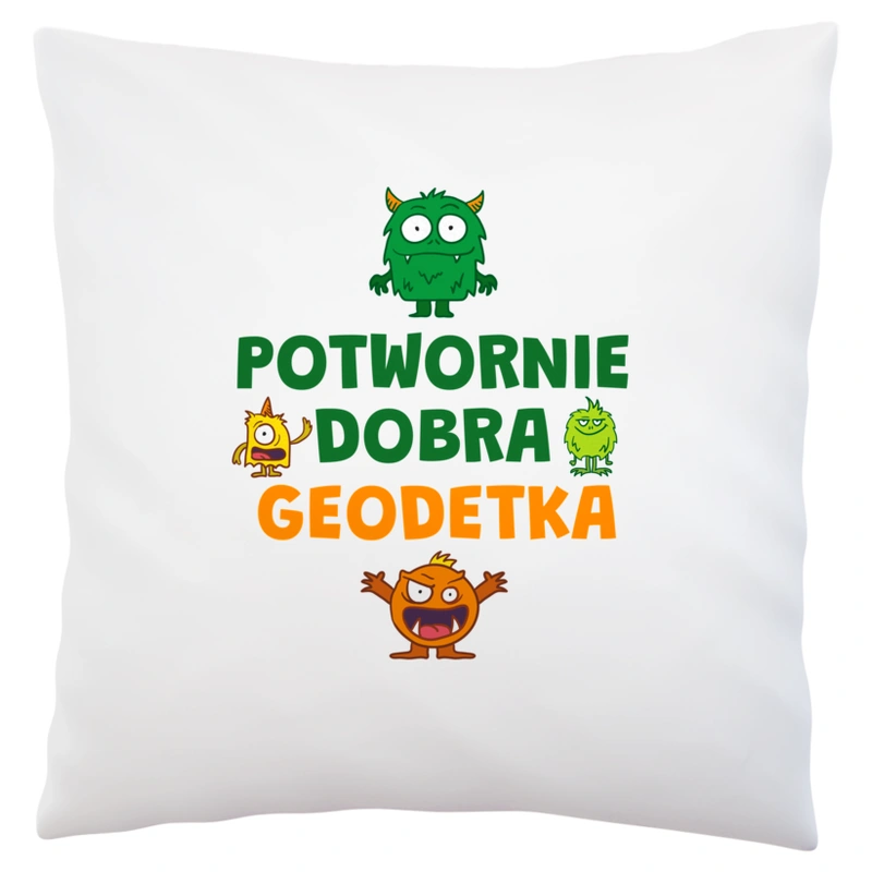 Potwornie Dobra Geodetka - Poduszka Biała