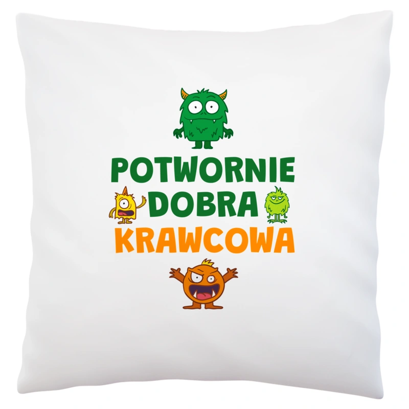 Potwornie Dobra Krawcowa - Poduszka Biała