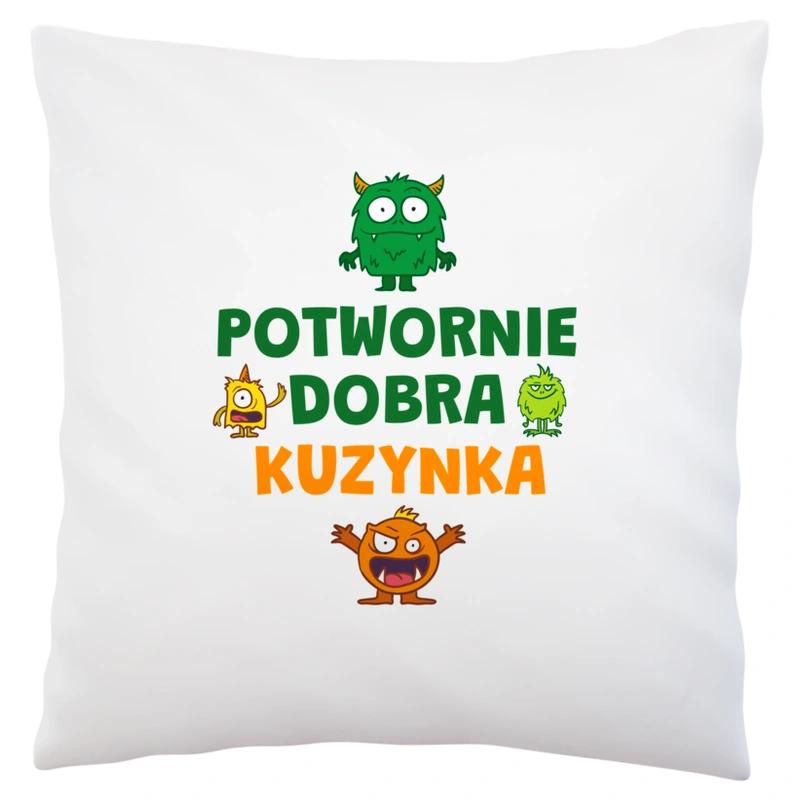 Potwornie Dobra Kuzynka - Poduszka Biała