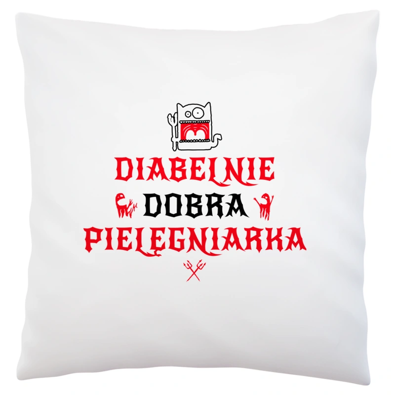 Diabelnie Dobra Pielęgniarka - Poduszka Biała