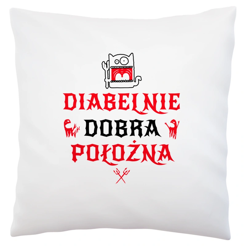 Diabelnie Dobra Położna - Poduszka Biała