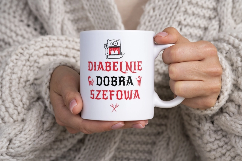 Diabelnie Dobra Szefowa - Kubek Biały