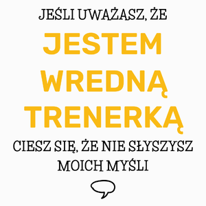 Wredna Trenerka - Poduszka Biała