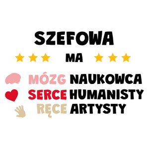 Mózg Serce Ręce Szefowa - Kubek Biały