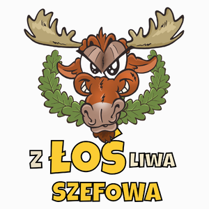 Złośliwa Szefowa Łoś - Poduszka Biała