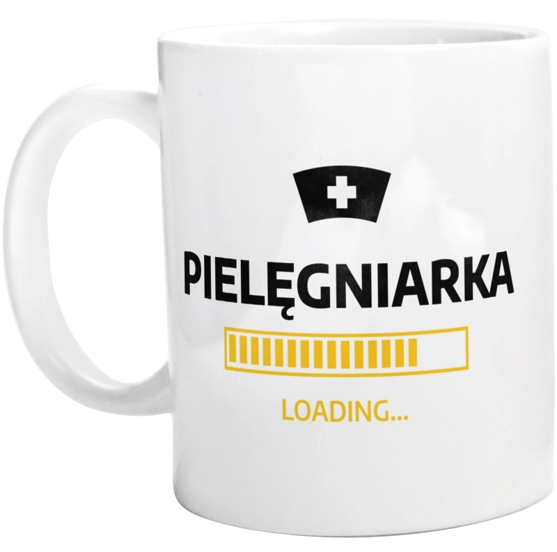 Pielęgniarka Loading - Kubek Biały