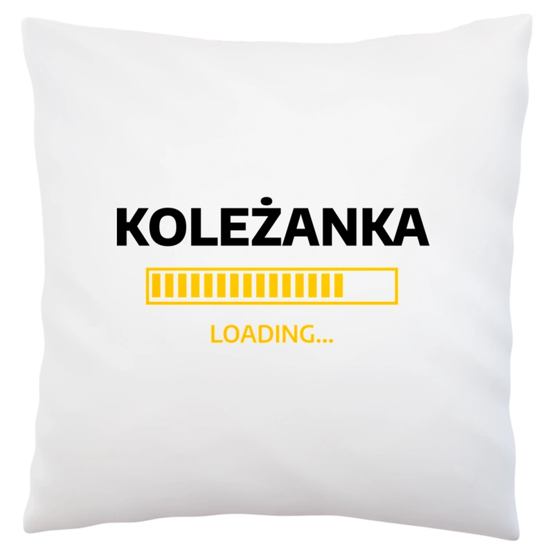 Koleżanka Loading - Poduszka Biała