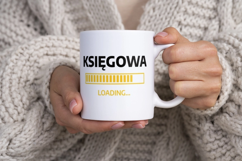 Księgowa Loading - Kubek Biały