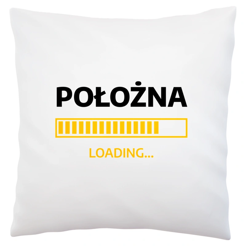 Położna Loading - Poduszka Biała