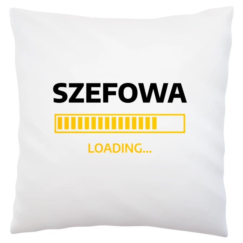 Szefowa Loading - Poduszka Biała