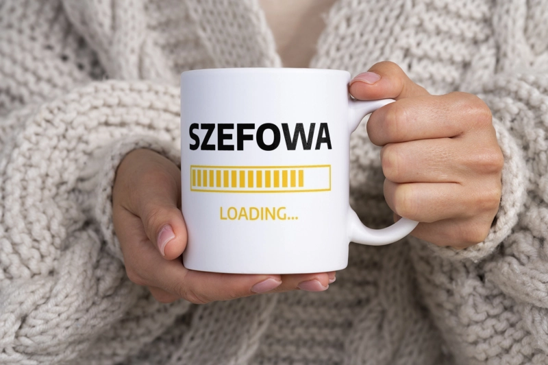 Szefowa Loading - Kubek Biały