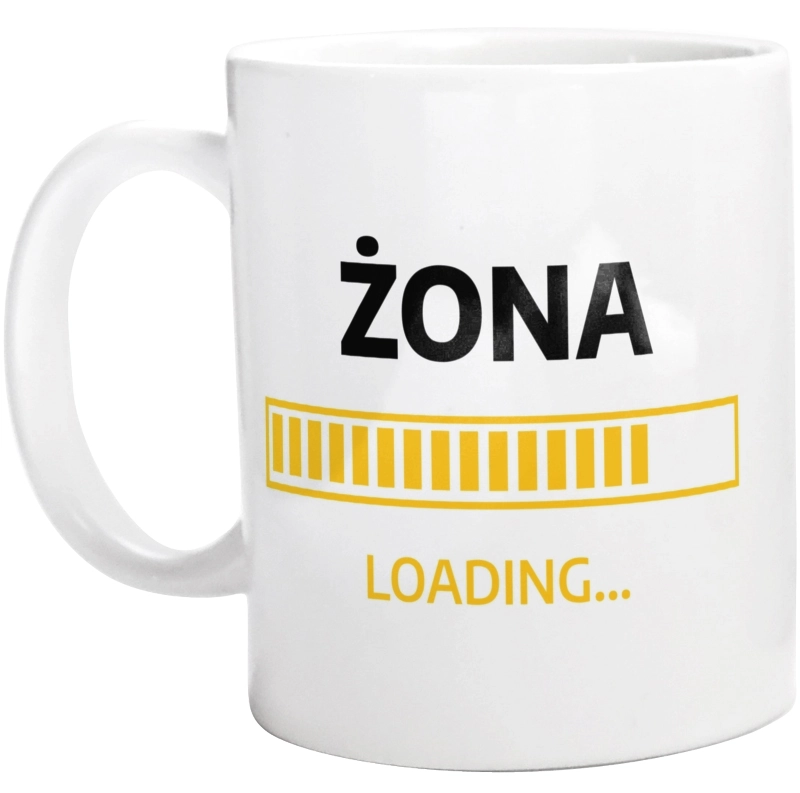 Żona Loading - Kubek Biały