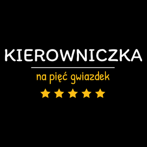 Kierowniczka Na 5 Gwiazdek - Torba Na Zakupy Czarna