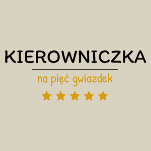 Kierowniczka Na 5 Gwiazdek - Torba Na Zakupy Natural