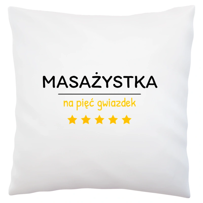 Masażystka Na 5 Gwiazdek - Poduszka Biała