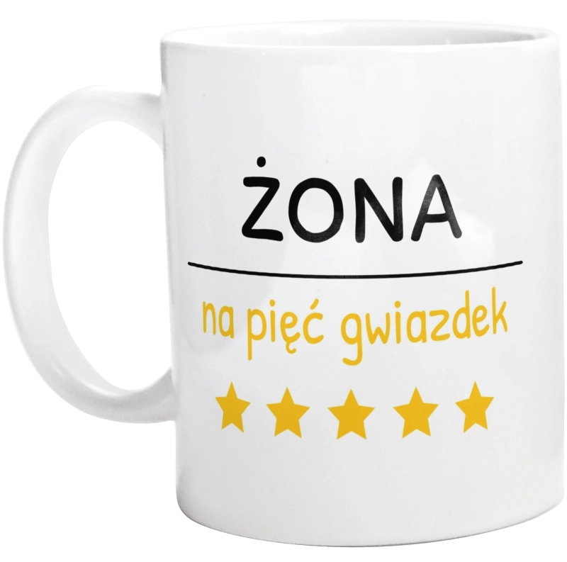 Żona Na 5 Gwiazdek - Kubek Biały