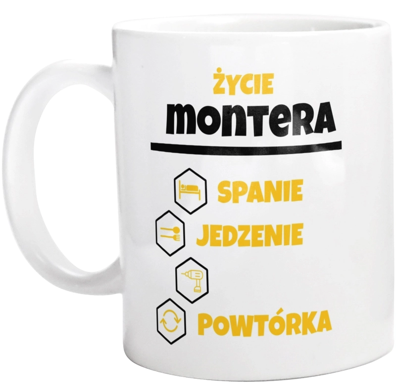 Monter - Spanie Jedzenie - Kubek Biały