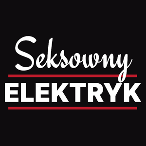 Seksowny Elektryk - Męska Koszulka Czarna