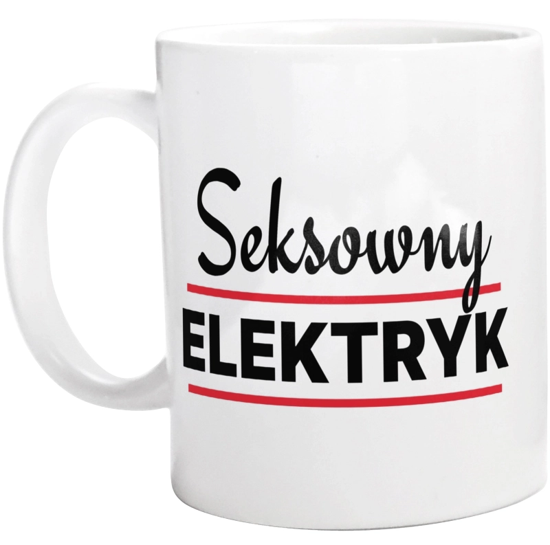 Seksowny Elektryk - Kubek Biały