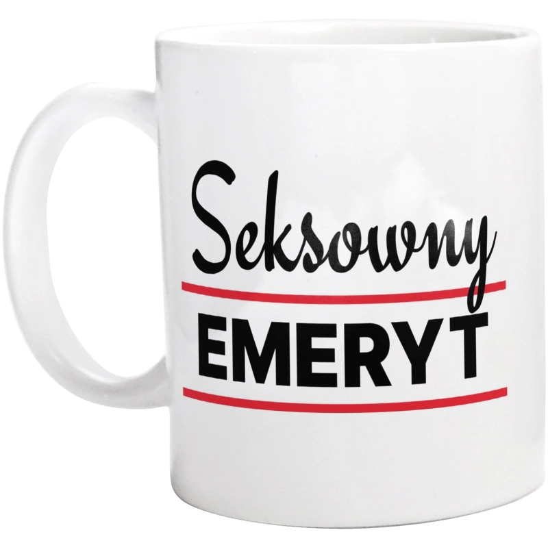 Seksowny Emeryt - Kubek Biały