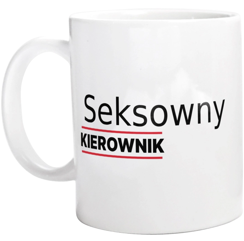 Seksowny Kierownik - Kubek Biały