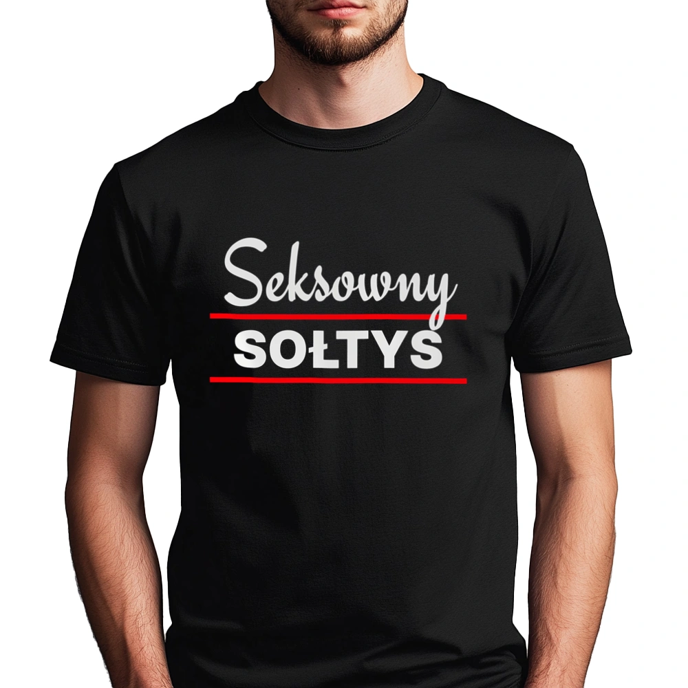 Seksowny Sołtys - Męska Koszulka Czarna