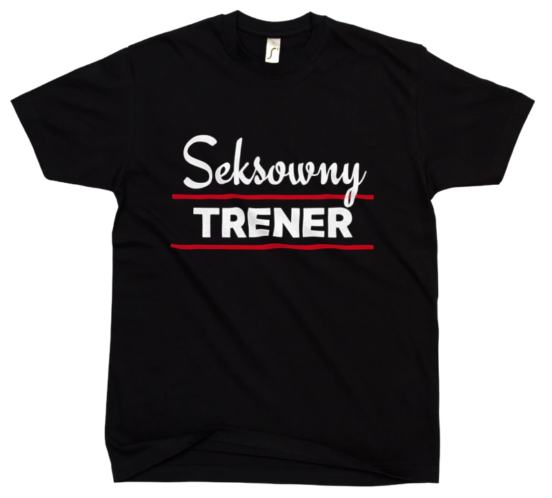 Seksowny Trener - Męska Koszulka Czarna