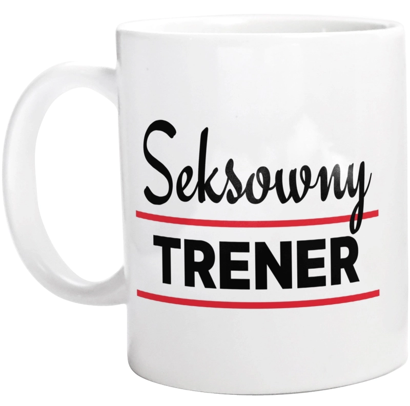 Seksowny Trener - Kubek Biały