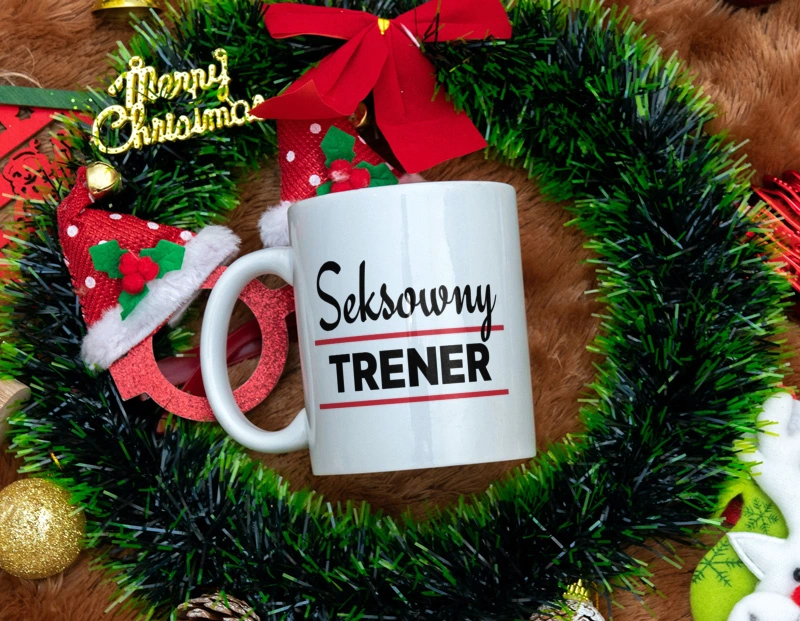 Seksowny Trener - Kubek Biały