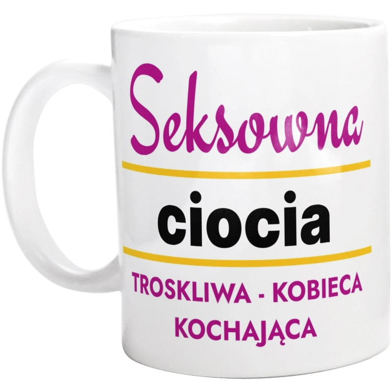 Seksowna Ciocia - Kubek Biały