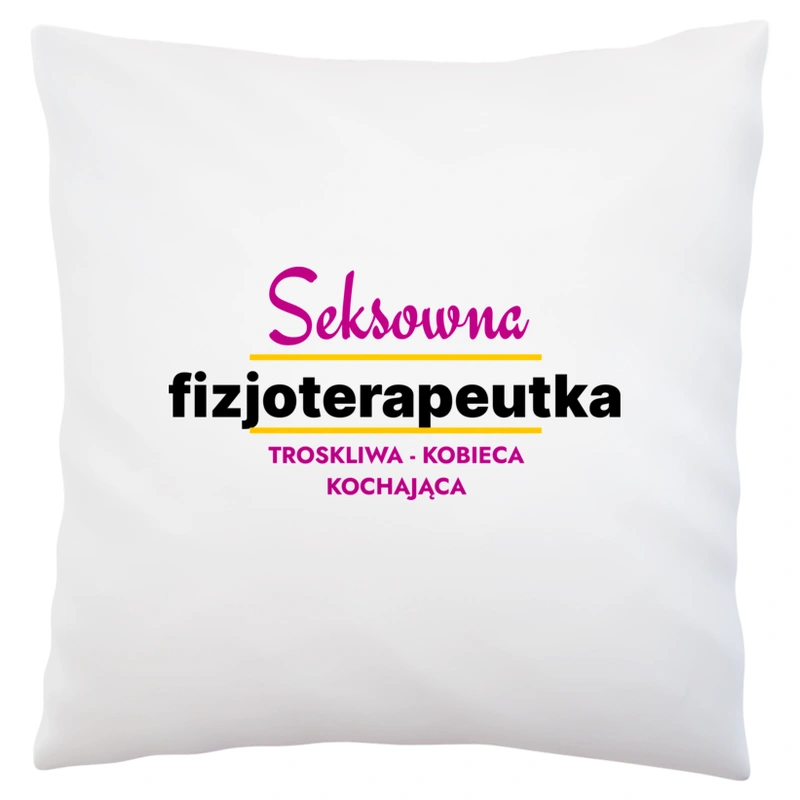 Seksowna Fizjoterapeutka - Poduszka Biała