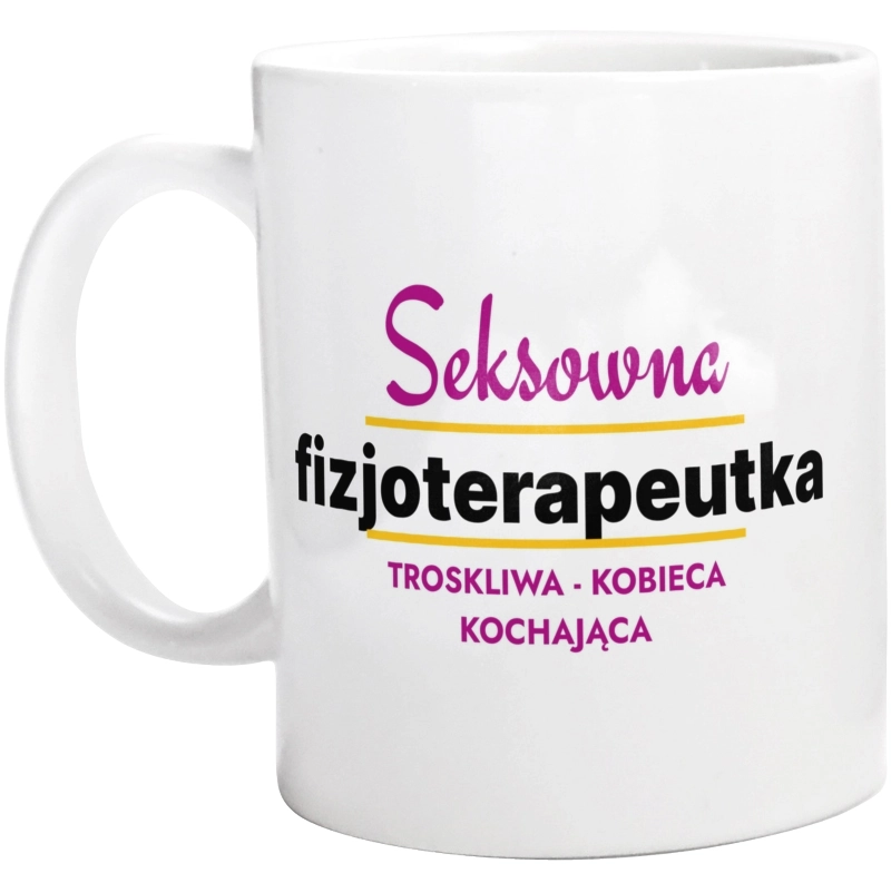 Seksowna Fizjoterapeutka - Kubek Biały