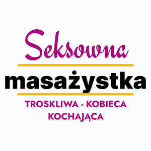 Seksowna Masażystka - Poduszka Biała