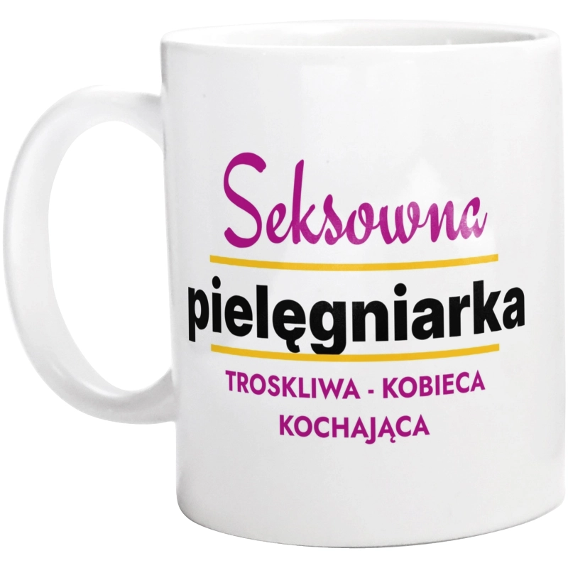 Seksowna Pielęgniarka - Kubek Biały