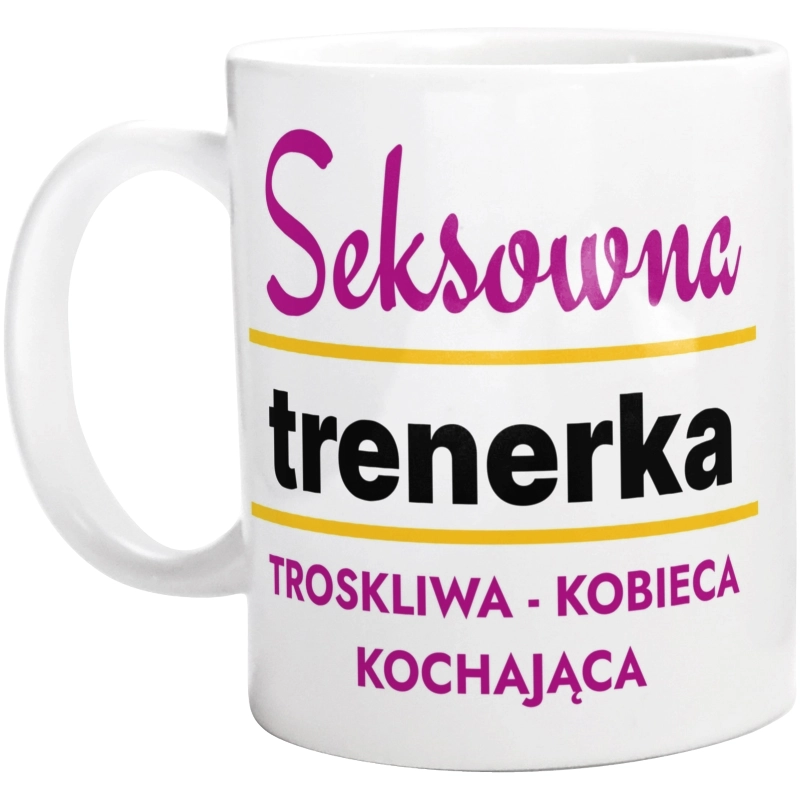 Seksowna Trenerka - Kubek Biały