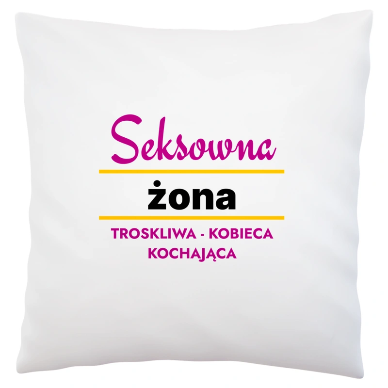 Seksowna Żona - Poduszka Biała