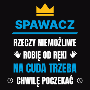 Spawacz Rzeczy Niemożliwe Robię Od Ręki - Męska Koszulka Czarna