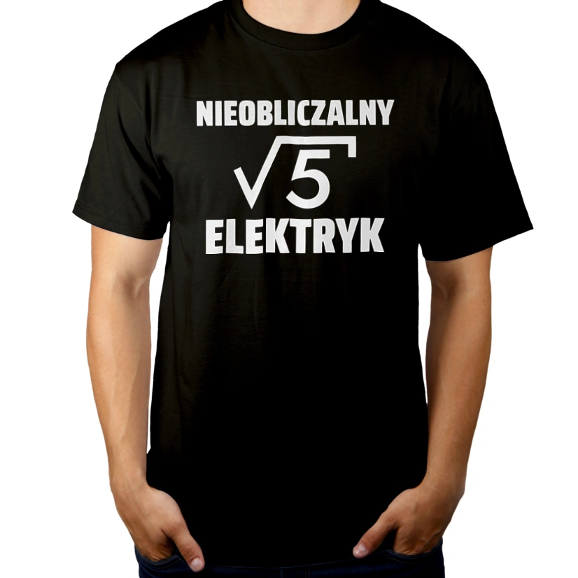 Nieobliczalny Elektryk - Męska Koszulka Czarna