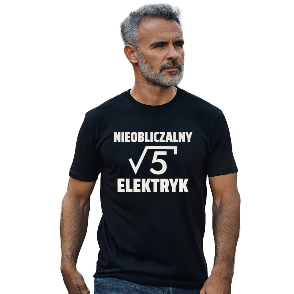 Nieobliczalny Elektryk - Męska Koszulka Czarna