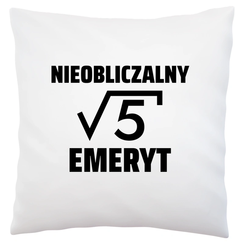 Nieobliczalny Emeryt - Poduszka Biała