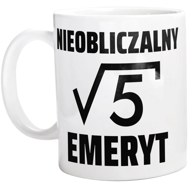 Nieobliczalny Emeryt - Kubek Biały