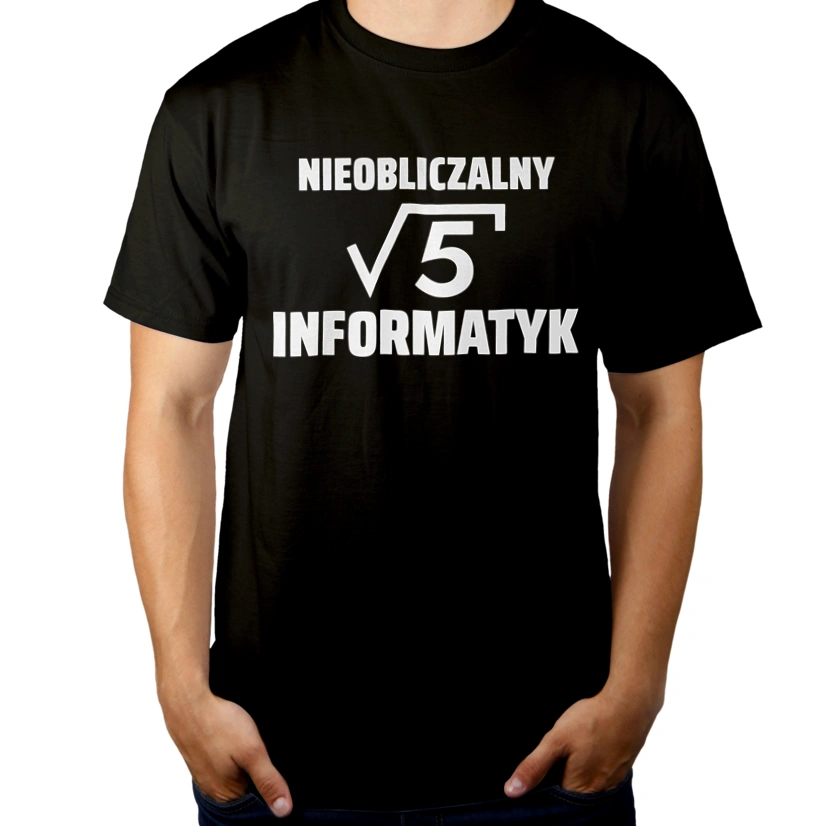 Nieobliczalny Informatyk - Męska Koszulka Czarna