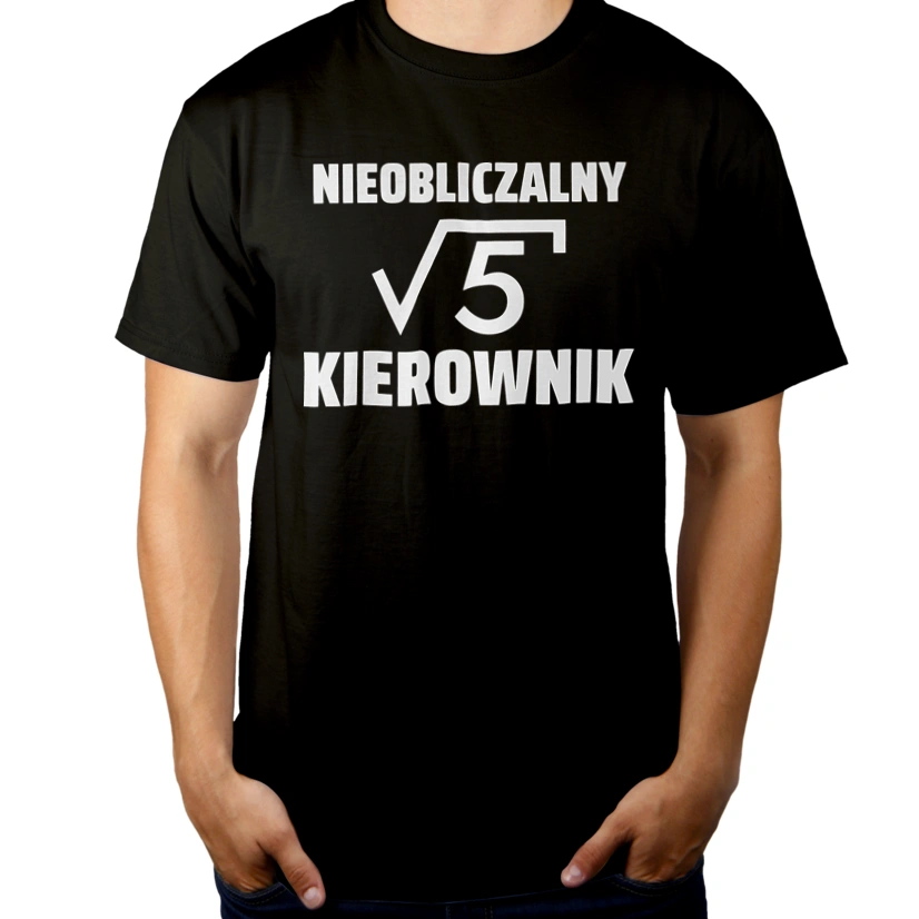 Nieobliczalny Kierownik - Męska Koszulka Czarna